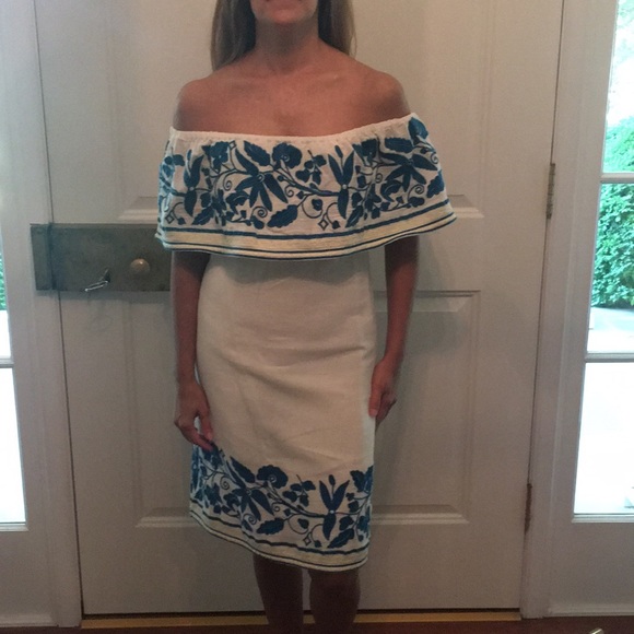 Blue & Cream Sundress made by Scotch&Soda; Size P - Picture 1 of 6